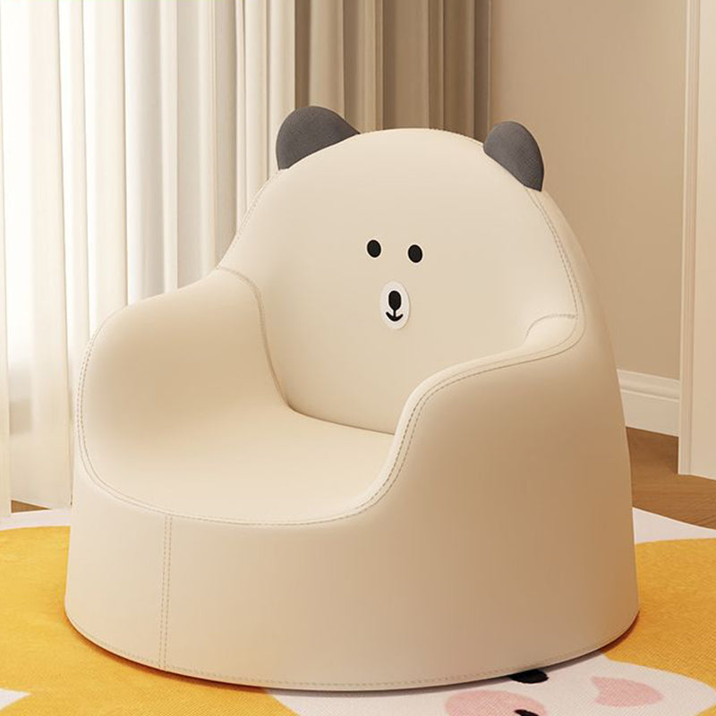 Lumendat Contemporary Creative Curved Animal-Shaped PU Leather Knit Sponge Kids Accent Chair Backrest Armrest For Living Room Lumendat
