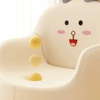 Lumendat Contemporary Creative Curved Animal-Shaped PU Leather Knit Sponge Kids Accent Chair Backrest Armrest For Living Room Lumendat