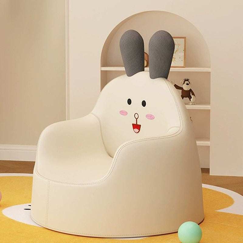 Lumendat Contemporary Creative Curved Animal-Shaped PU Leather Knit Sponge Kids Accent Chair Backrest Armrest For Living Room Lumendat