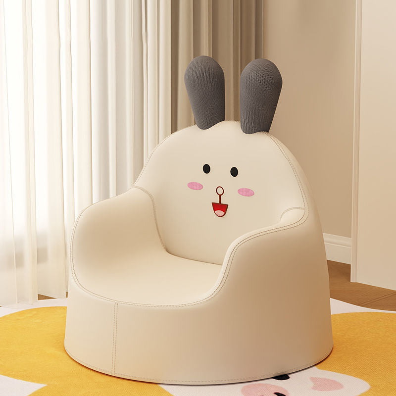 Lumendat Contemporary Creative Curved Animal-Shaped PU Leather Knit Sponge Kids Accent Chair Backrest Armrest For Living Room Lumendat