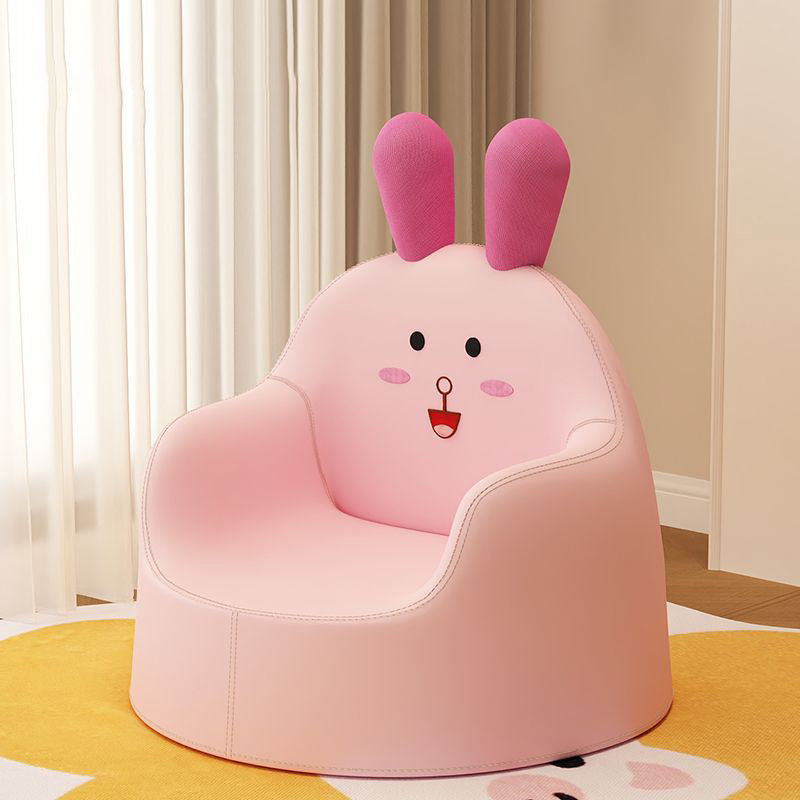 Lumendat Contemporary Creative Curved Animal-Shaped PU Leather Knit Sponge Kids Accent Chair Backrest Armrest For Living Room Lumendat