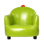 Lumendat Contemporary Creative Dinosaur-Shaped PU Leather Solid Wood Kids Accent Chair Backrest Armrest For Living Room Lumendat