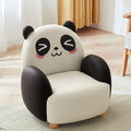 Lumendat Contemporary Creative Animal-Shaped Technical Fabric Solid Wood Kids Accent Chair Backrest Armrest For Living Room Lumendat