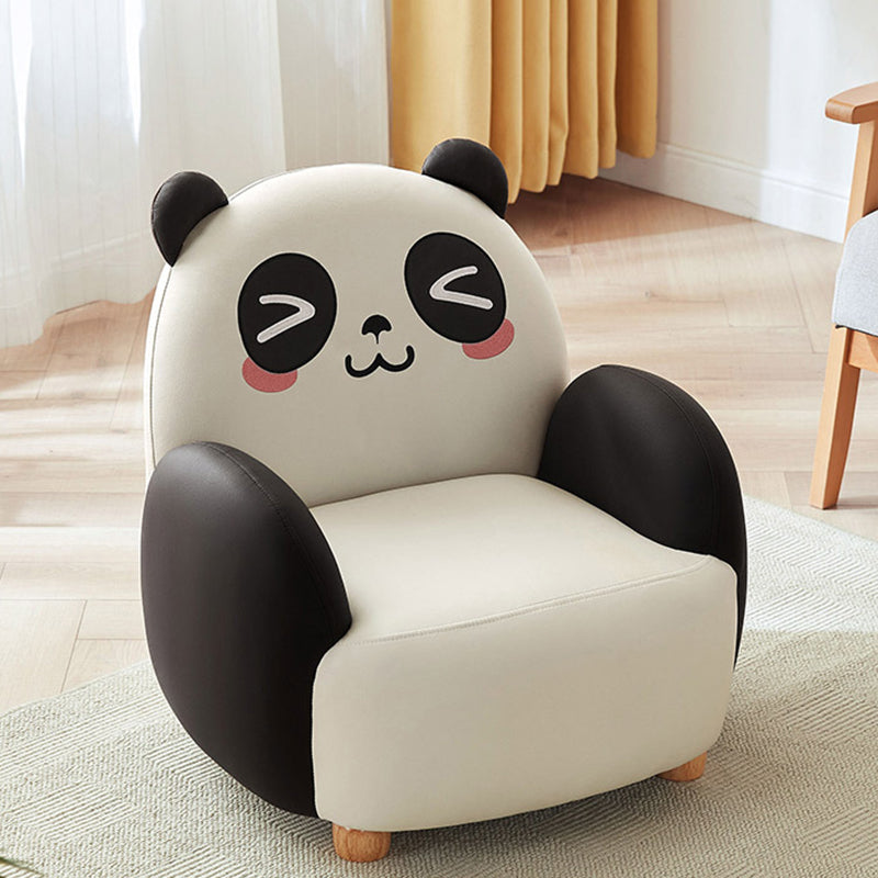 Lumendat Contemporary Creative Animal-Shaped Technical Fabric Solid Wood Kids Accent Chair Backrest Armrest For Living Room Lumendat