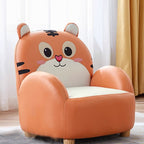 Lumendat Contemporary Creative Animal-Shaped Technical Fabric Solid Wood Kids Accent Chair Backrest Armrest For Living Room Lumendat