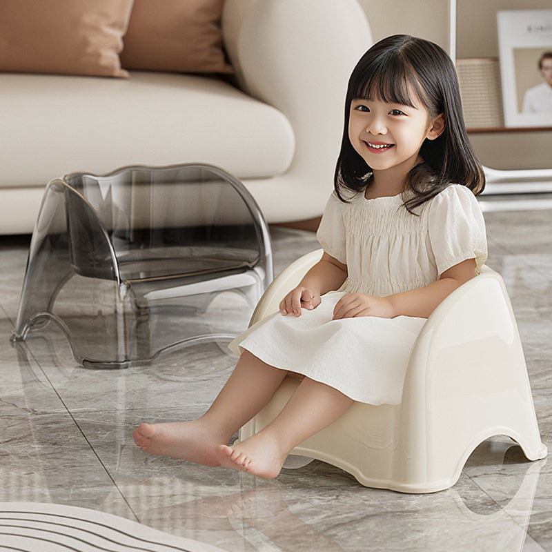Lumendat Modern Minimalist Kids Curved PET Low Stool Backrest Armrest For Living Room Lumendat