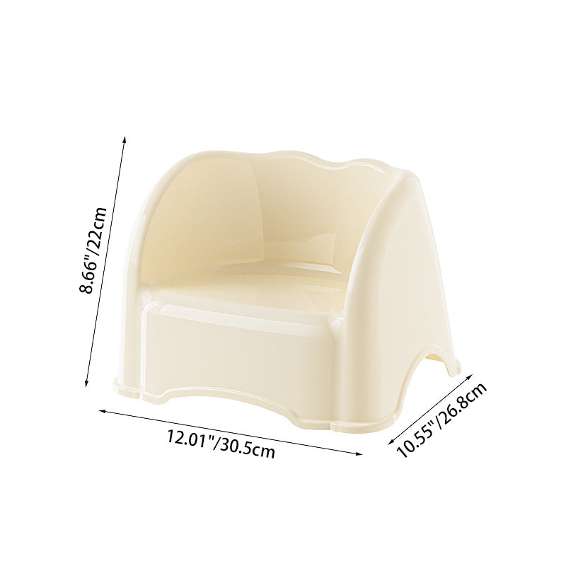 Lumendat Modern Minimalist Kids Curved PET Low Stool Backrest Armrest For Living Room Lumendat