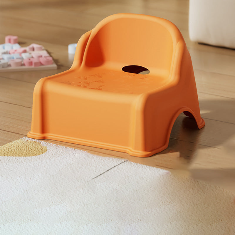 Lumendat Modern Minimalist Kids Curved PP PVC Low Stool Backrest Armless For Living Room Lumendat