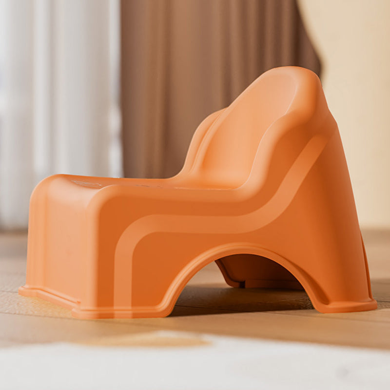 Lumendat Modern Minimalist Kids Curved PP PVC Low Stool Backrest Armless For Living Room Lumendat