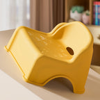 Lumendat Modern Minimalist Kids Curved PP PVC Low Stool Backrest Armless For Living Room Lumendat