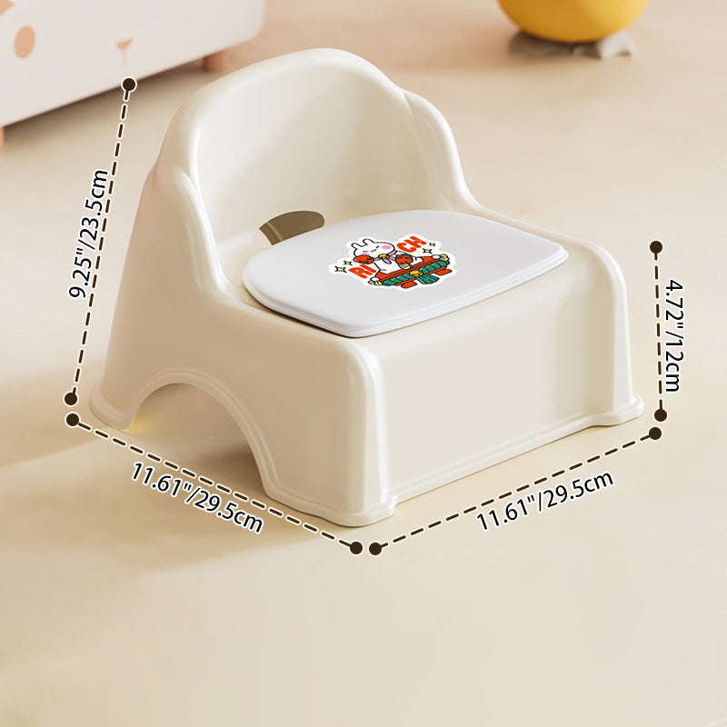 Lumendat Modern Minimalist Kids Curved PP PVC Low Stool Backrest Armless For Living Room Lumendat