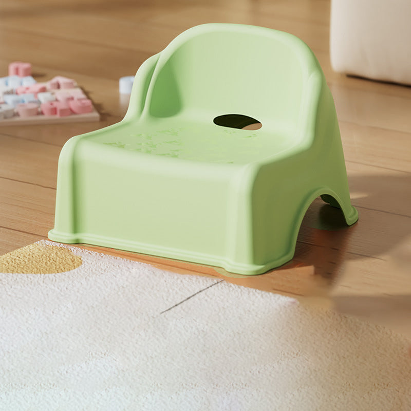 Lumendat Modern Minimalist Kids Curved PP PVC Low Stool Backrest Armless For Living Room Lumendat