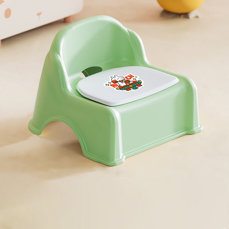 Lumendat Modern Minimalist Kids Curved PP PVC Low Stool Backrest Armless For Living Room Lumendat