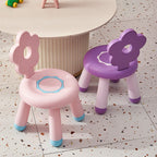 Lumendat Contemporary Creative Kids Flower-Shaped PP Low Stool Backrest Armless For Living Room Lumendat