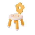 Lumendat Contemporary Creative Kids Flower-Shaped PP Low Stool Backrest Armless For Living Room Lumendat