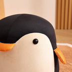 Lumendat Contemporary Creative Kids Penguin Velvet Plywood Low Stool For Living Room Lumendat