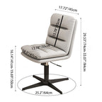 Contemporary Scandinavian Square High-Quality Faux Leather Plywood Steel Office Chair For Home Office DFM-F