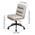 Contemporary Scandinavian Square High-Quality Faux Leather Plywood Steel Office Chair For Home Office DFM-F