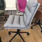 Contemporary Scandinavian Square High-Quality Faux Leather Plywood Steel Office Chair For Home Office DFM-F