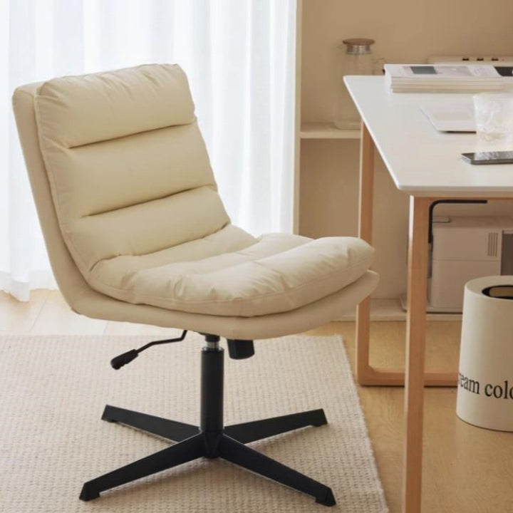 Contemporary Scandinavian Square High-Quality Faux Leather Plywood Steel Office Chair For Home Office