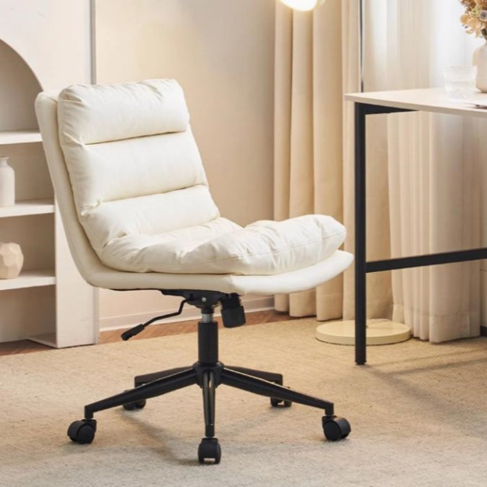 Contemporary Scandinavian Square High-Quality Faux Leather Plywood Steel Office Chair For Home Office