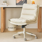 Contemporary Scandinavian Square High-Quality Faux Leather Plywood Steel Office Chair For Home Office DFM-F