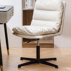 Contemporary Scandinavian Square High-Quality Faux Leather Plywood Steel Office Chair For Home Office DFM-F