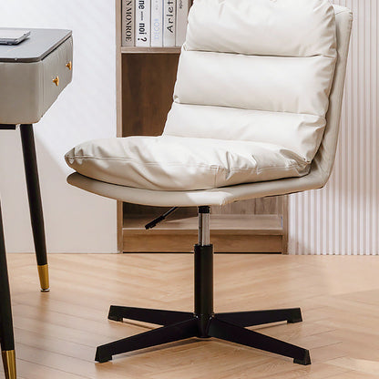 Contemporary Scandinavian Square High-Quality Faux Leather Plywood Steel Office Chair For Home Office