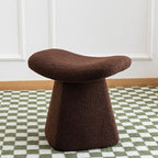 Lumendat Contemporary Scandinavian Square Faux Shearling Multi-Layer Solid Wood Panel Kids Low Stool For Living Room Lumendat
