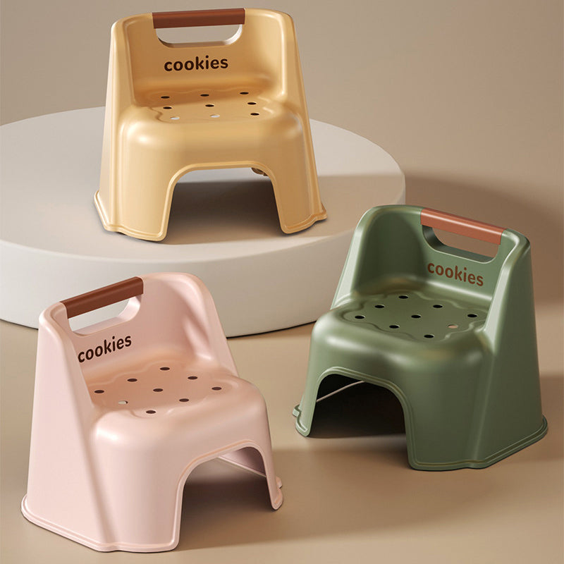 Lumendat Contemporary Creative Square PP Kids Stackable Backrest Low Stool For Living Room Lumendat