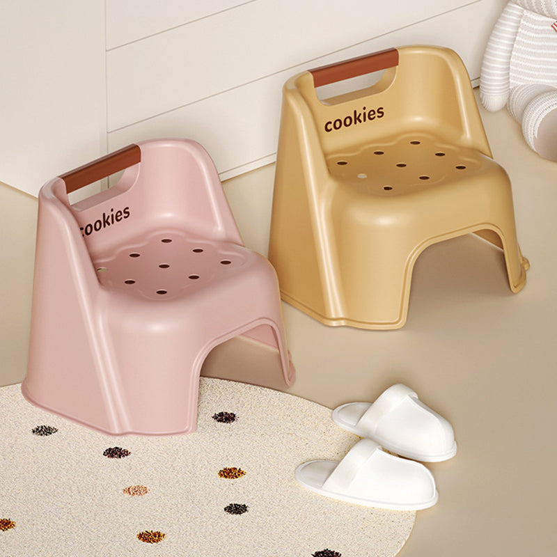 Lumendat Contemporary Creative Square PP Kids Stackable Backrest Low Stool For Living Room Lumendat