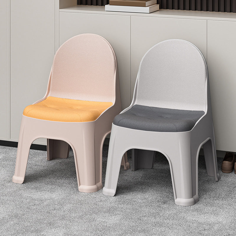 Lumendat Modern Minimalist Square PP Stackable Backrest Kids Low Stool For Living Room Lumendat