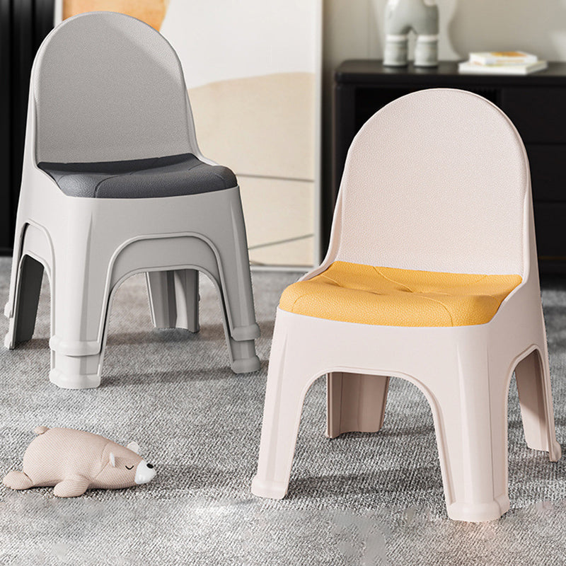 Lumendat Modern Minimalist Square PP Stackable Backrest Kids Low Stool For Living Room Lumendat