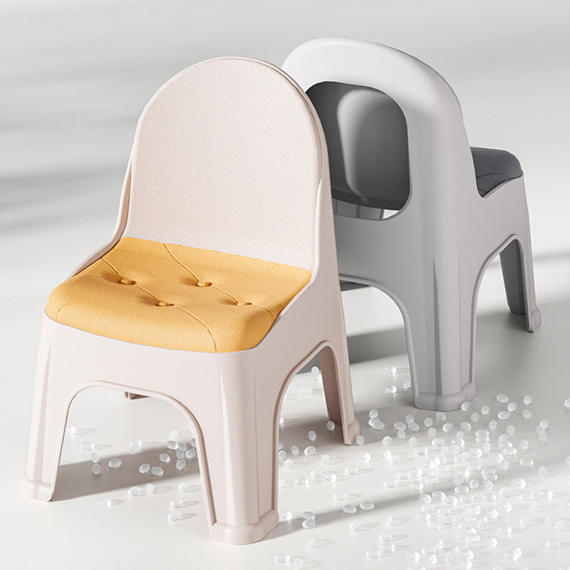 Lumendat Modern Minimalist Square PP Stackable Backrest Kids Low Stool For Living Room Lumendat