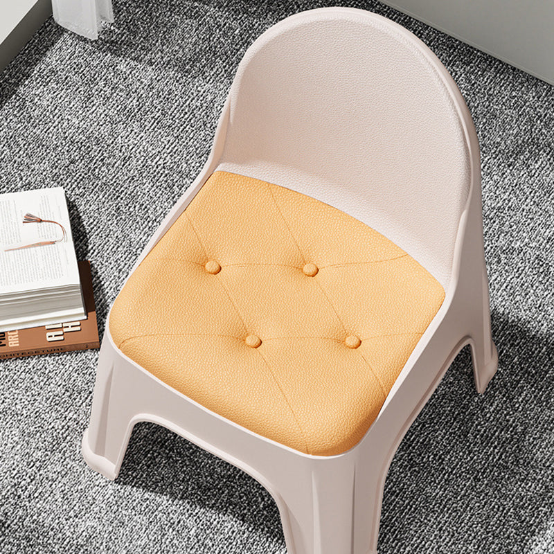 Lumendat Modern Minimalist Square PP Stackable Backrest Kids Low Stool For Living Room Lumendat
