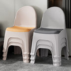 Lumendat Modern Minimalist Square PP Stackable Backrest Kids Low Stool For Living Room Lumendat