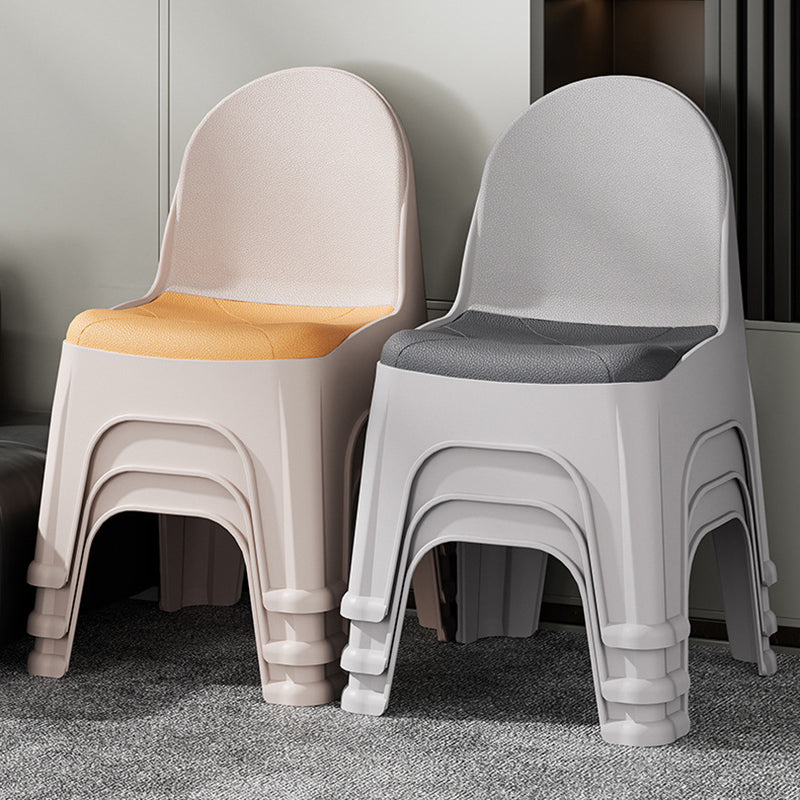 Lumendat Modern Minimalist Square PP Stackable Backrest Kids Low Stool For Living Room Lumendat