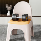 Lumendat Modern Minimalist Square PP Stackable Backrest Kids Low Stool For Living Room Lumendat