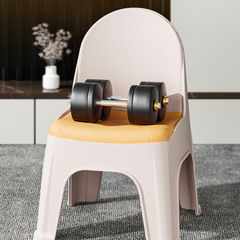 Lumendat Modern Minimalist Square PP Stackable Backrest Kids Low Stool For Living Room Lumendat