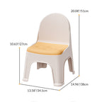 Lumendat Modern Minimalist Square PP Stackable Backrest Kids Low Stool For Living Room Lumendat
