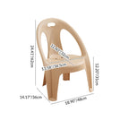 Lumendat Modern Minimalist Round PP Stackable Backrest Armrest Kids Chair For Living Room Lumendat