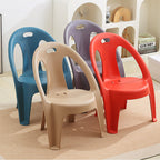 Lumendat Modern Minimalist Round PP Stackable Backrest Armrest Kids Chair For Living Room Lumendat