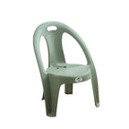Lumendat Modern Minimalist Round PP Stackable Backrest Armrest Kids Chair For Living Room Lumendat