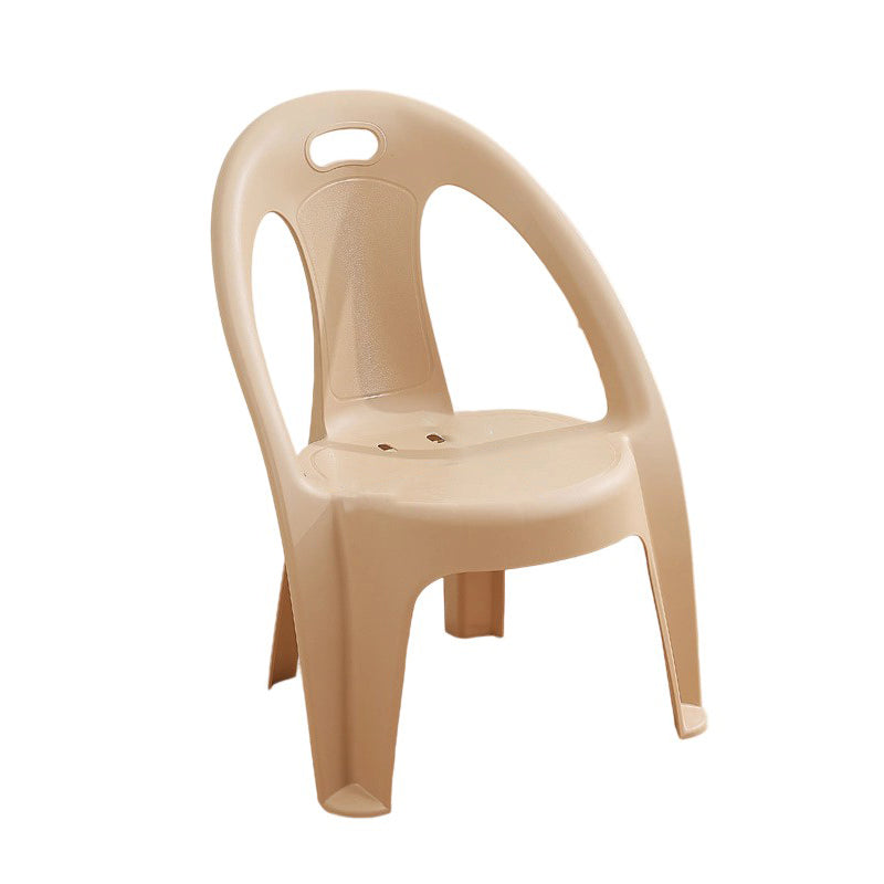 Lumendat Modern Minimalist Round PP Stackable Backrest Armrest Kids Chair For Living Room Lumendat