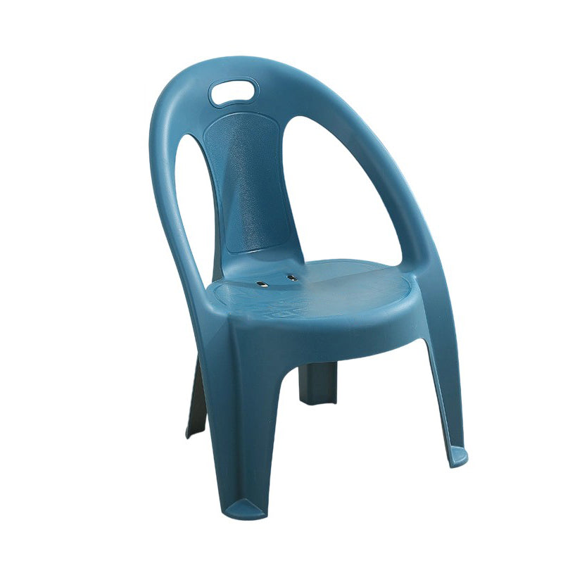 Lumendat Modern Minimalist Round PP Stackable Backrest Armrest Kids Chair For Living Room Lumendat