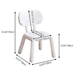 Lumendat Modern Minimalist Square PE Backrest Kids Low Stool For Living Room Lumendat
