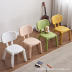 Lumendat Modern Minimalist Square PE Backrest Kids Low Stool For Living Room Lumendat