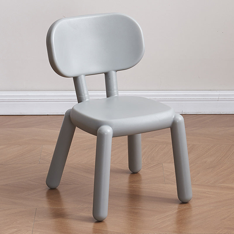 Lumendat Modern Minimalist Square PE Backrest Kids Low Stool For Living Room Lumendat