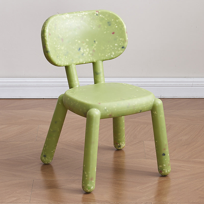 Lumendat Modern Minimalist Square PE Backrest Kids Low Stool For Living Room Lumendat