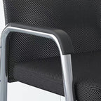 Modern Minimalist Square Mesh Polypropylene Steel Desk Chair Backrest Armrest For Home Office DFM-F